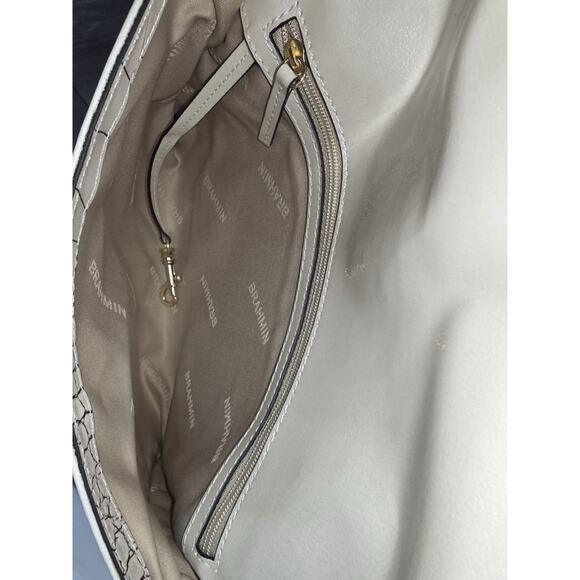 Brahmin Ruth Ivory Benett wristlet Large Leather B000506 - Picture 8 of 8